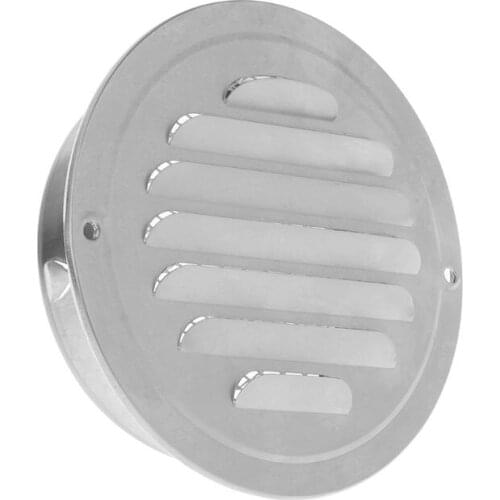 TTLIFE Stainless Steel Exterior Wall Air Vent Grille Round Ducting Ventilation Grilles 70/80/100/120mm Air Vent