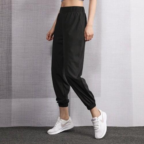 Sports Pants Womens Summer Thin Loose-fitting Harem Pants Gym Running Quick Dry High Waist Yoga Pants