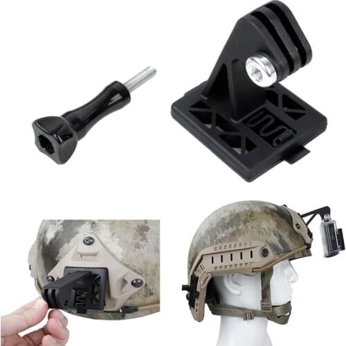 Tactical Helmet Mount Adapter Excavator ARM NVG Helmet Base Bracket Tan for Gopro Hero 7/6/5/4/3+ SJCAM SJ4000 xiaoyi 4k Camera