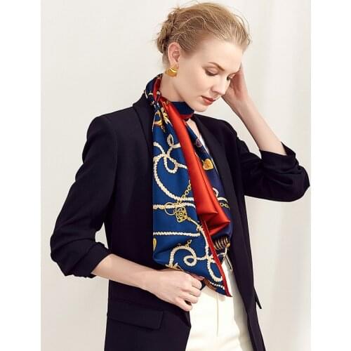 Thicken 100% Silk Scarf Hijab Head Scarves Women Luxury Soft Smooth Scarves Wraps Shawl 106*106cm