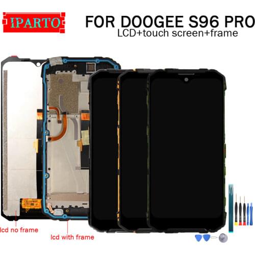 DOOGEE S96 PRO LCD Display+Touch Screen Digitizer +Frame Assembly 100% Original LCD+Touch Digitizer for DOOGEE S96 PRO