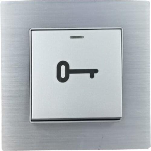 10 PCS)silvery color metal surface Door Exit button access control switch automatically reset Door Release Switch NO ouput