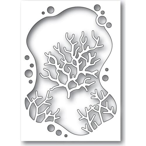 2021 AliliArts Metal Cutting Dies Coral background diy Scrapbooking Photo Album Decorative Embossing PaperCard Crafts Die