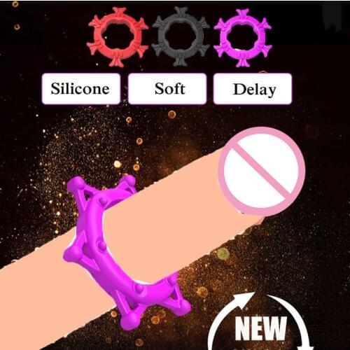 3 Types Elastic Penis Ring Foreskin Correction Cock Ring Delay Ejaculation Erection Enhancing Sex Toys for Men Penis Lock Toys