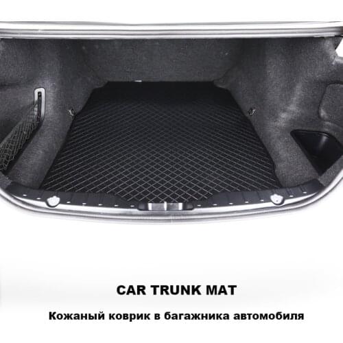 3D eco leather car trunk mats for Lada Vaz Vesta/X-RAY/Kalina/Granta/Largus/Priora car interior accessories