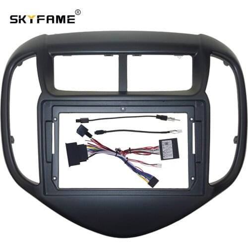 SKYFAME Car Frame Cable Canbus For CHEVROLET AVEO 2019+ Big Screen Audio Dash Panel Frame Fascia