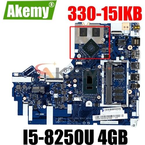 Akemy NM-B453 Laptop motherboard for Lenovo Ideapad 330-15IKB original mainboard 4GB-RAM I5-8250U + GPU