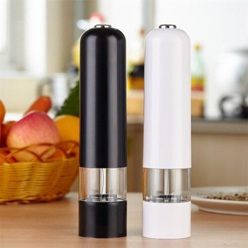 Battery Operated Salt and Pepper Grinder Adjustable Coarseness Kitchen Tools Electronic Ceramic Core Shakers Seasoning Bottles