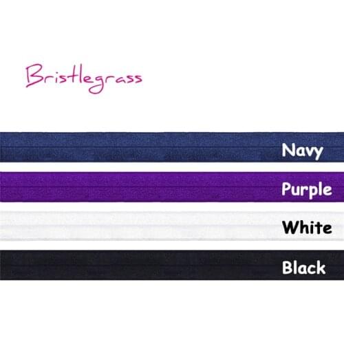 BRISTLEGRASS 8 Yard Combo 3/4" 20mm Solid FOE Fold Over Elastics Spandex Satin Band Hair Tie Headband Dress Lace Trim DIY Sewing