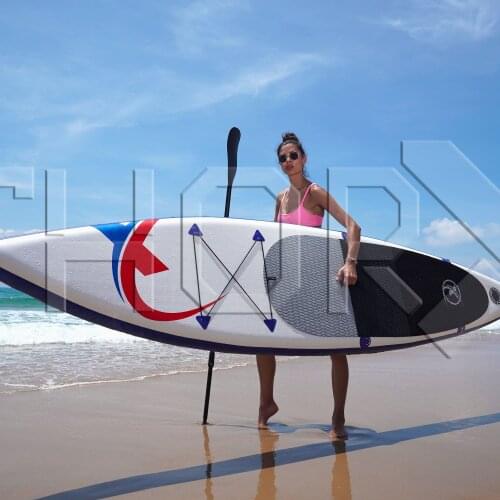 SUP335 Stand up Paddle Board 335x74x15cm, blue / red - SUP, surfboard, surf board - inflatable & easy to transport