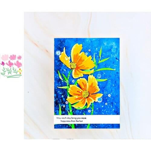 Flowers Mothers Day Background Love Decoration Metal Cutting Die Stencil DIY Scrapbooking Craft Embossing 2021 Make Albums