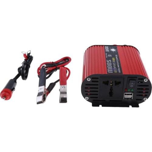 DC12V to AC110V Car 500W Power Inverter LED Modified Sine Wave Dual USB Ports Converter Adapters