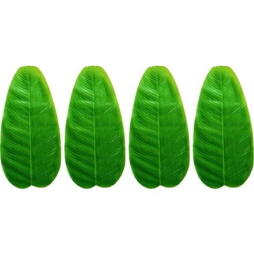 Artificial Banana Leaves Placemat Large Tropical Leaves Party Supplies Table mat Non-slip placemat Furniture Decoration mat