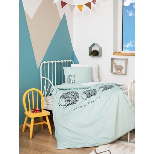 Organic 100% Cotton Baby Bedding Set, Quilt Cover Duvet Cover Bed Linen Bed Sheet Pillowcase Crib Newborns Soft Boy Girl Cartoon