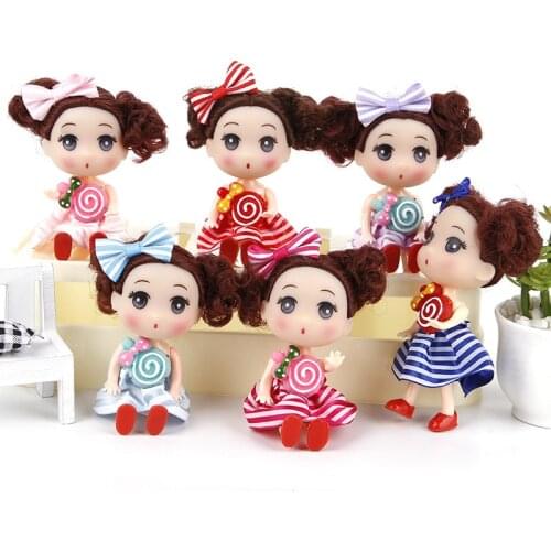 High Quality 12CM Doll DIY Wear Clothes Girl Action Finger Toys For Children Kids Birthday Gift For Girls Doll Reborn Baby