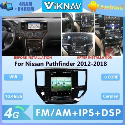 Android Car Radio Tape Recorder for Nissan Pathfinder 2012 2013 2014 2015 2016-2018 Auto Stereo Receiver Multimedia Player GPS