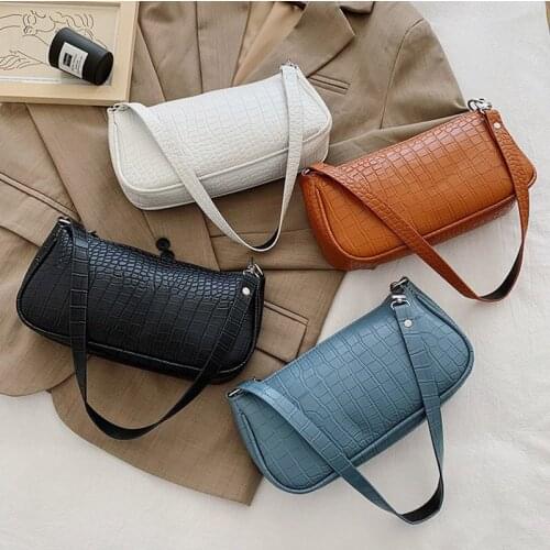 Fashion Crocodile pattern Women Shoulder Bag High Quality Underarm bag Female Messenger Bags Ladies PU Leather Pocket Handbags