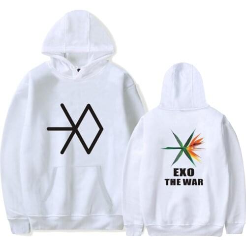 Fashion Design KPOP EXO New Album THE WAR Hoodies Sweatshirt Women Men Kids Popular Idol Sportswear Plus Size Popular Jacke Tops