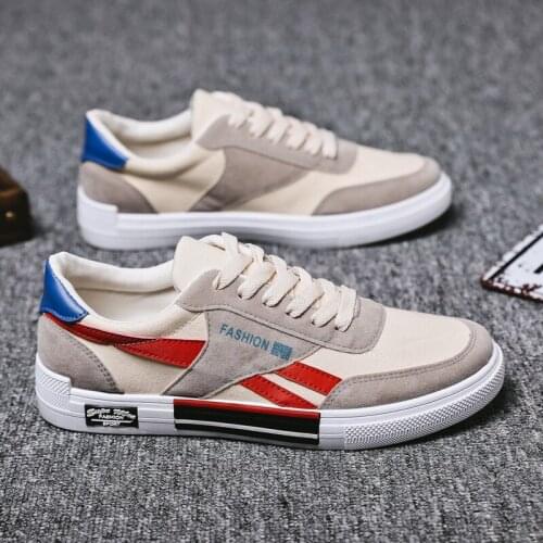 Mens Shoes New Mens Casual Canvas Shoes Korean Fashion Shoes Breathable Student Sports Shoes Board Shoes Men