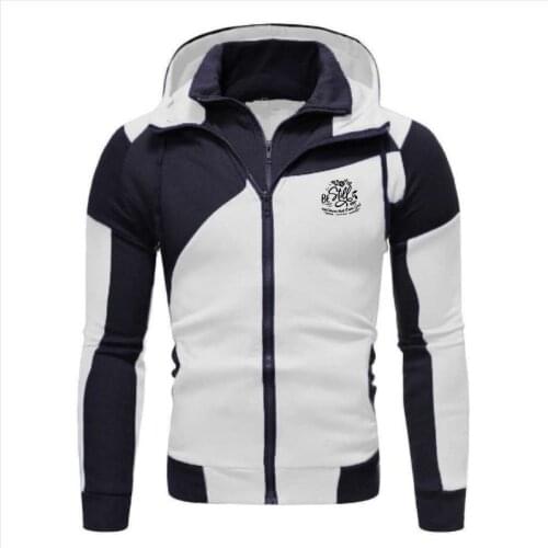 Men Jackets Hoodies Coats Casual Zipper Sweatshirt Patchwork Printing Hoodie For Male Classic Hoodie Pullover Tops