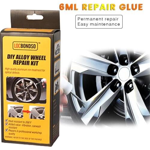 Car Rim Wheel Scratch Repair Adhesive Kit Permanent Rim Scratch Remover Lacquer Polish Car Accesories For Aluminum Alloy Wheel