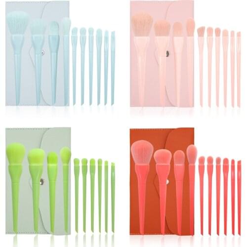 2021New Candy Color Makeup Brushes Set Powder Foundation Eyeshadow Blush Blending Brush Beauty Make Up Brush Cosmetic Kits Tool
