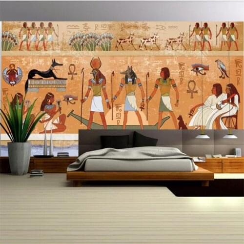 Mural papel de parede para quarto Custom wallpaper Ancient Egyptian backdrop wall papers home decor photo wallpaper