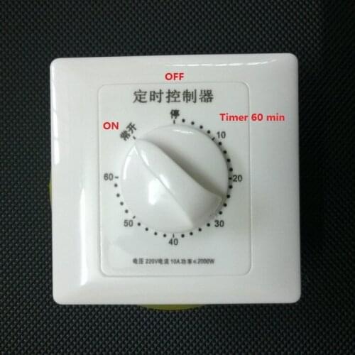 Newest type 8.6 High quality time switch mechanical timer pump motor countdown timer AC 220V 10A 2000W 0~60 minutes