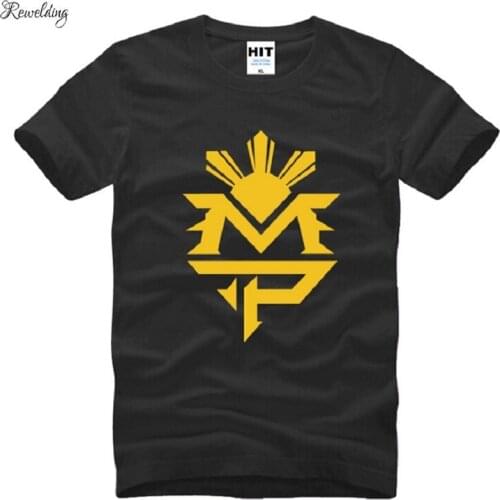 New Designer Manny Pacquiao T Shirts Men Cotton Short Sleeve O Neck MP Logo Men T-shirt Fashion Male Fitness Tops Tees