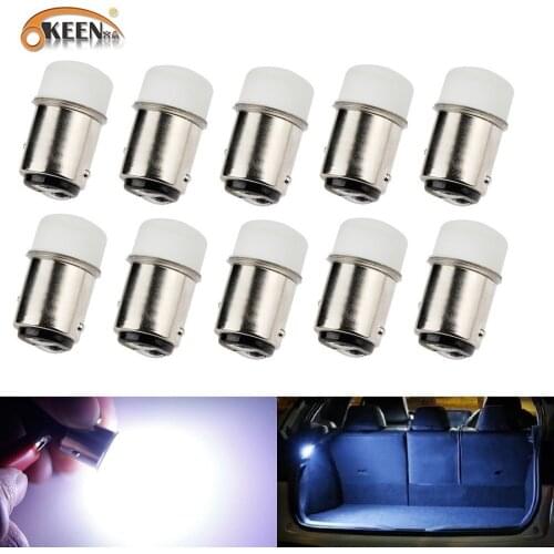 OKEEN Wholesale Super Bright 5W 1157 P21-5W BAY15D LED Light Bulbs 3014 Chips Car Trunk Lamp Instrument Lights Interior Lighting