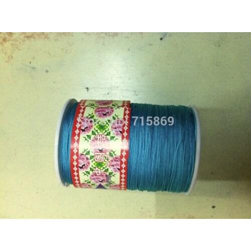 Peacock Blue 1.0mm 280M/380yards/lot Chinese Knot String Nylon Cord Rope for DIY Bracelet jewelry
