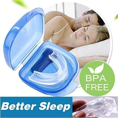Silicone Stop Snoring Anti Snore Mouthpiece Apnea Guard Bruxism Tray Sleeping Aid Mouthguard Health Sleeping Health Care Tool