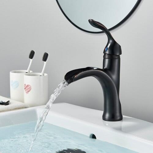 Senlesen Bath Sink Faucet Bathroom Hot and Cold Basin Water Mixer Tap Bathroom Single Sink Faucet