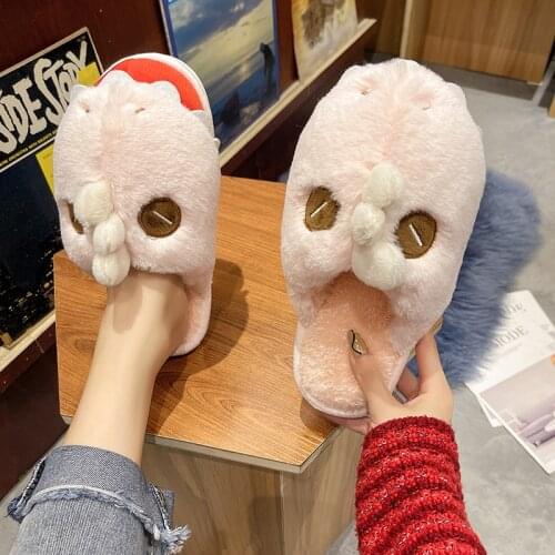 Women Slippers Warm Plush Home Slipper Autumn Winter Shoes Woman House Flat Floor Soft Slient Slides for Bedroom Shoes for Women