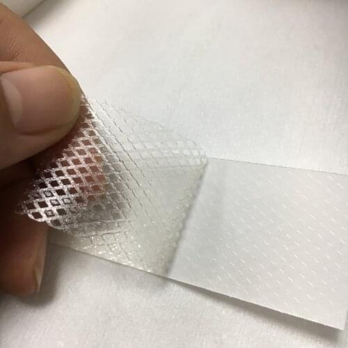 10 Meters Release Protector Paper Hot Melt Mesh Adhesive Double-sided Adhesive Seam-free Lining Cloth For Patchwork DIY