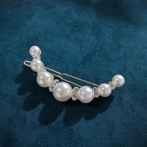 Morkopela Geometry Crystal Hairpin Jewelry Simple Hair Clip Fashion Women Hair Accessories Gift For Women