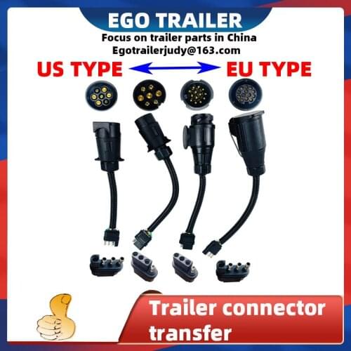 TRAILER CONNECTOR TRAILER PLUG RV7PIN PLUG CONVERT TO 4PIN TRAILER SOCKET
