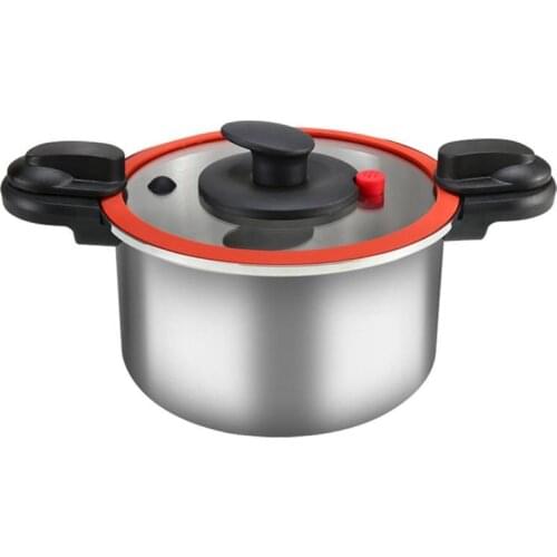 1pc Household Soup Pot Large Capacity Stew Pot Micro Pressure Cooker Cooker Kitchen Micro Pressure Cooker 6L Large Capacity