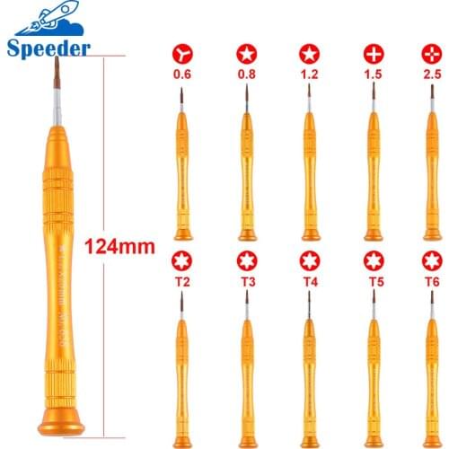 10 in 1 Golden Screwdriver Set For iPhone 4 5 6 6s 7 Opening Repair Tools Kit For huawei sony phone Open Tool Kit