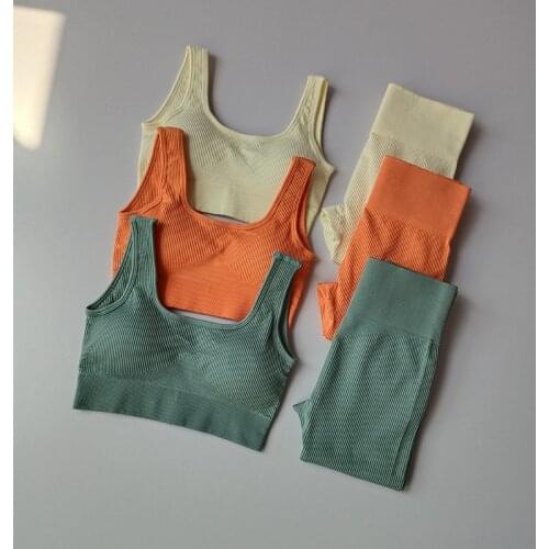 2PCS Hipsterme Seamless Yoga Set Women Gym Outfits Sport Wear Running Fitness Suits Sports Clothing Tracksuit