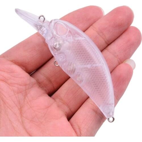 20PCS Unpainted wobbler Minnow Fishing Lures 13.6g 8.6cm wobbler Sinking Fishing Artificial Crankbait Japan Winter