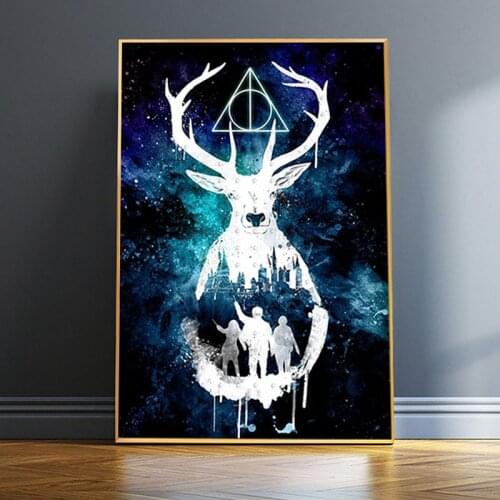5D Diamond Painting Harries Poster Deer Potteres Diamond Embroidery Pictures Of Rhinestones Mosaic Home Decor