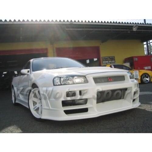 Car Accessories FRP Fiber Glass Bodykits Bumper Fit For 1989-1994 R32 R34-Conversion Front Bumper Stying