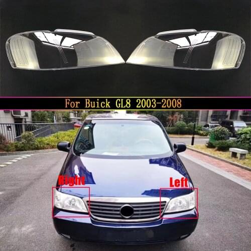 Car Headlight Glass Cover Clear Automobile Headlamp Head Light Lens Covers Styling For Buick GL8 2003~2008
