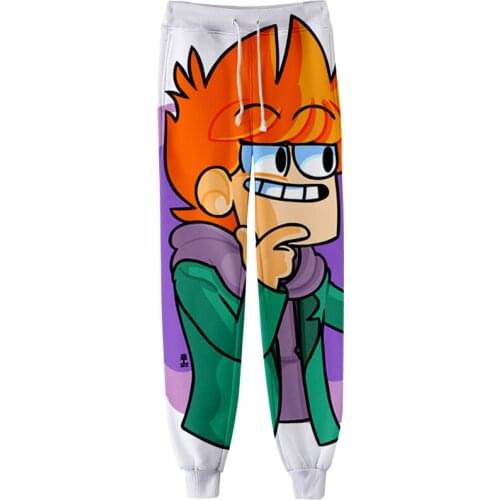 2021 Eddsworld 3D Print Men/Women Neutral Style Men/Women Threaded Bunched Trousers HIP HOP Threaded Bunched Leg Pants