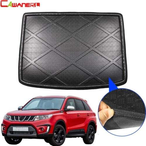 Cawanerl Car Accessories Tail Trunk Mat Floor Boot Tray Liner Luggage Mud Carpet Cargo Pad For Suzuki Vitara 2015 2016 2017 2018