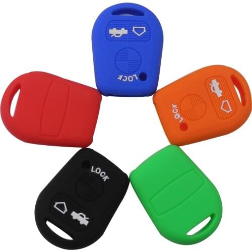 Kutery 3 Buttons Remote Key Case Silicone Protect Shell For BMW E31 E32 E34 E36 E38 E39 E46 Z3 Car Styling