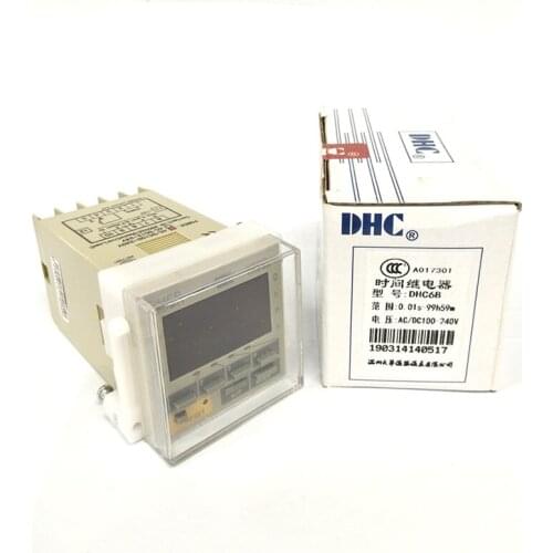 DHC time relay DHC6B multi-function time controller 48X48 size timer AC/DC100-240V