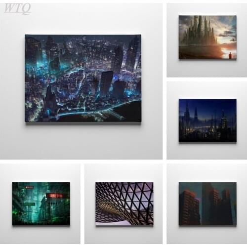 Urban Architecture Street View Retro Posters Wall Poster Canvas Painting Wall Decor Wall Art Picture Home Decor Room Decoration