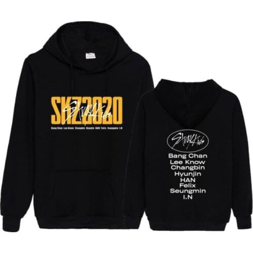 K Pop Kpop Hoodie Straykids Stray Kids New Album Skz2020 Member Name Printing Thin Hoodies Kpop Unisex Pullover Loose Sweatshirt